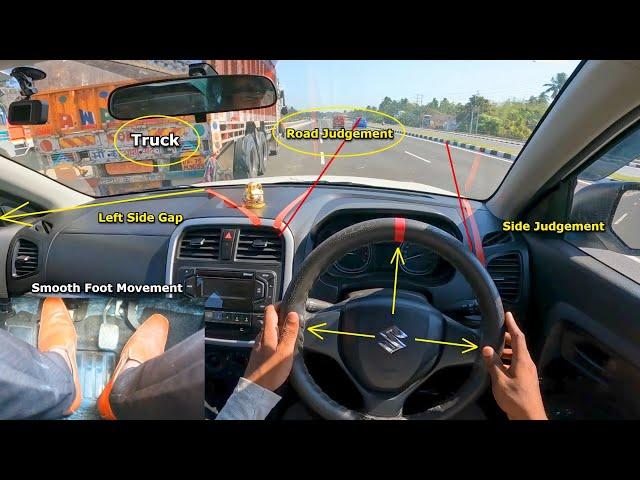 Car Driving Training and Road Side Judgement in Left Side Right Side