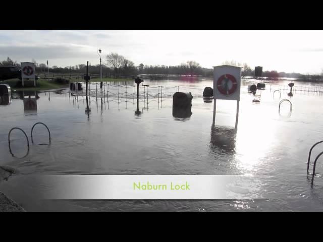 Flooding York, Naburn Lock, Cawood, Leeds 10/12/2011