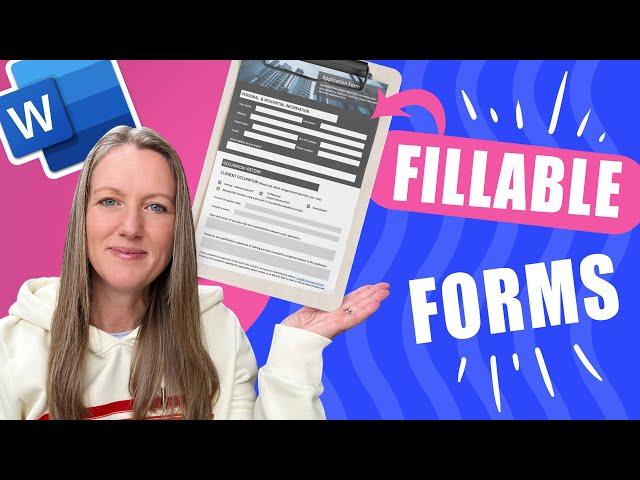 Create a Fillable Form in Word | Digital Form from scratch