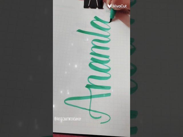 Anamta Calligraphy ️️Requested By @anamta100 #shorts #artandcraftwithsandy
