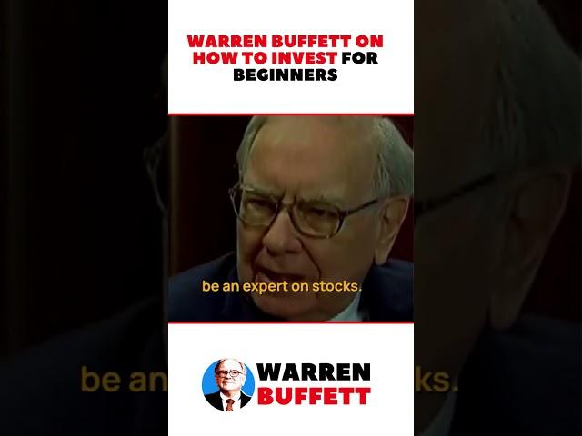 Warren Buffett on How To Invest for Beginners #shorts