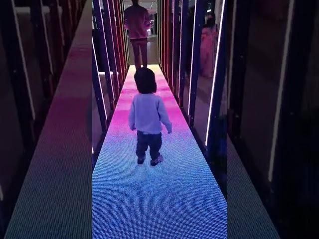 Vihaan walking in multicoloured Frame....video from Bahrain