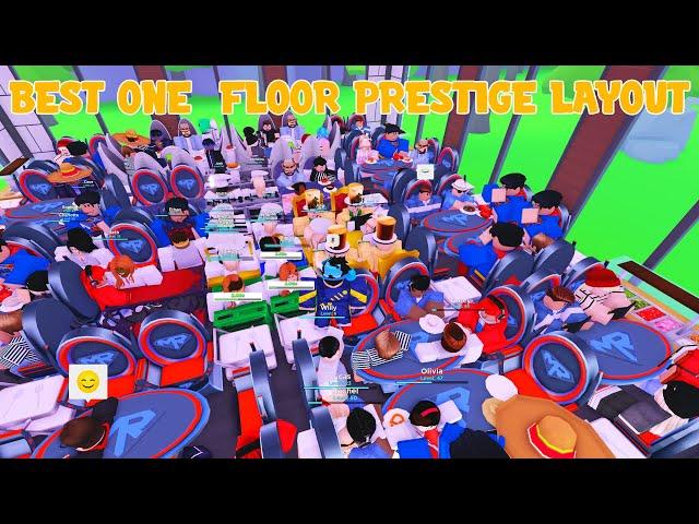 *NEW* BEST F2P ONE FLOOR PRESTIGE LAYOUT IN ROBLOX MY RESTAURANT!!!