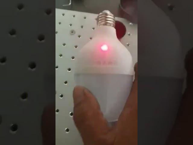 Fiber Laser Marking Machine Model: SE-20W for marking LED bulbs