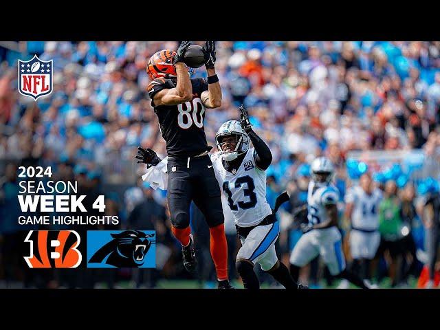 Cincinnati Bengals vs. Carolina Panthers Game Highlights | NFL 2024 Season Week 4