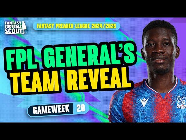 BOWEN OUT, SARR IN?! ‼️ | FPL GENERAL'S TEAM SELECTION!  | Fantasy Premier League Tips 2024/25