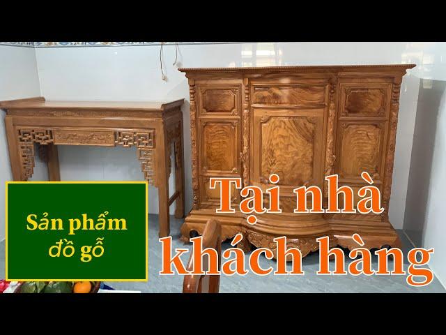 Giao hàng nhà khách - đồ gỗ nội thất giá tận xưởng sản xuất