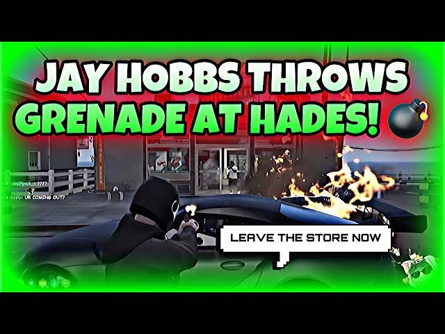 Jay Hobbs Throws Grenade At Hades 24/7 | NoPixel GTA RP | NoPixel Clips