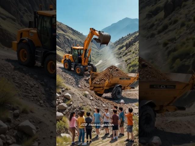 Incredible JCB 3DX Backhoe at Work!  Fun & Educational Video for Kids 