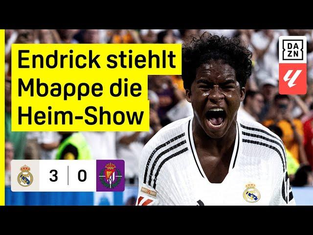 Reals erster Saisonsieg bei Endricks Debüttor: Real Madrid - Valladolid | LaLiga | DAZN Highlights