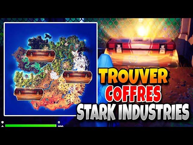 Où Trouver COFFRE STARK INDUSTRIES sur Fortnite Saison 4 (Emplacements Coffre Iron Man)