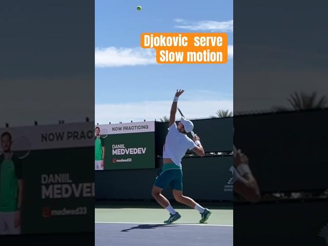 Novak Djokovic serve slo-Mo in Indian Wells