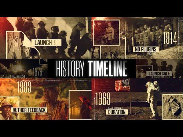 Events - Cinematic History Timeline (After Effects Template)  AE Templates