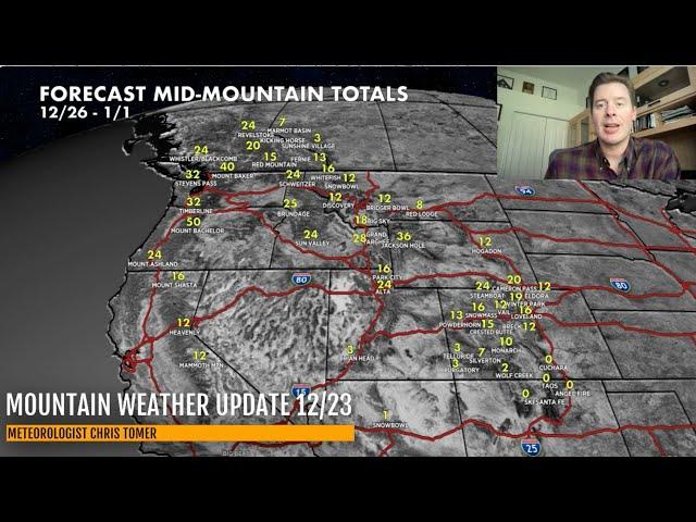 Mountain Weather Update 12/23, Meteorologist Chris Tomer