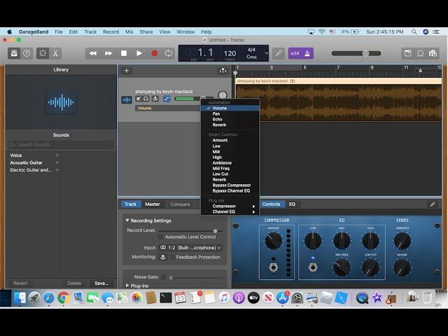 GarageBand - How to Fade in or Fade Out audio! (2020 Tutorial Updated)