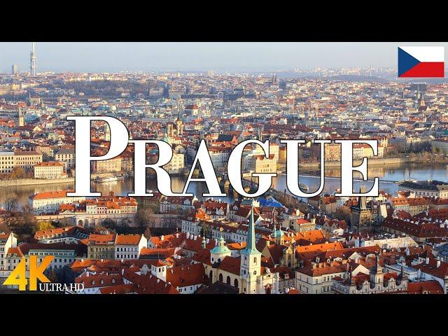 Prague 4K drone view • Amazing Aerial View Of Prague | Relaxation film with calming music