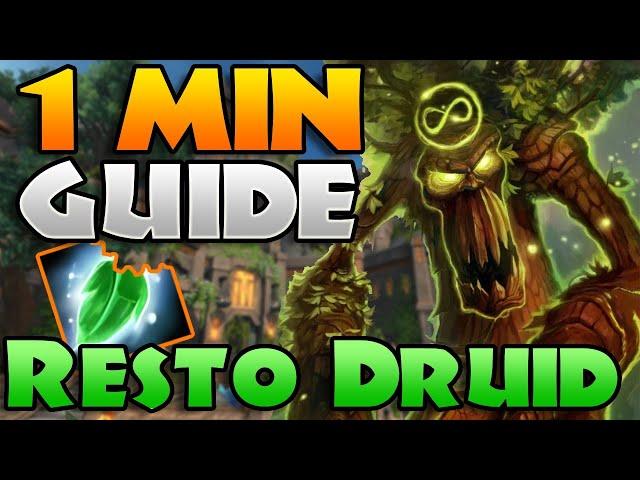 QUICK Resto Druid GUIDE for The War Within m+ | Grove in 1 Minute!