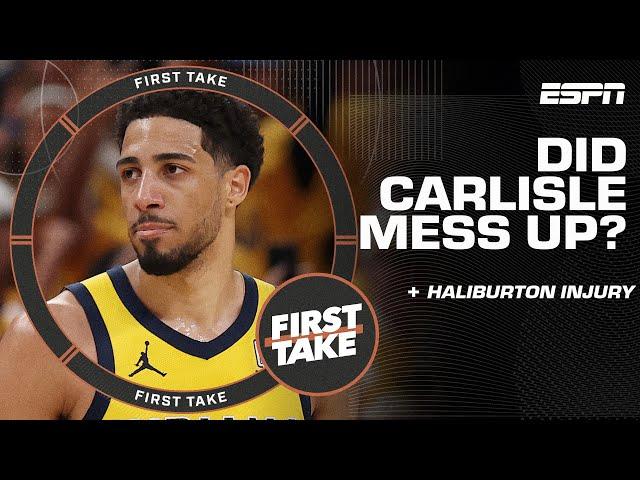 Stephen A. says Rick Carlisle made a 'COLOSSAL MISTAKE' playing Tyrese Haliburton  | First Take