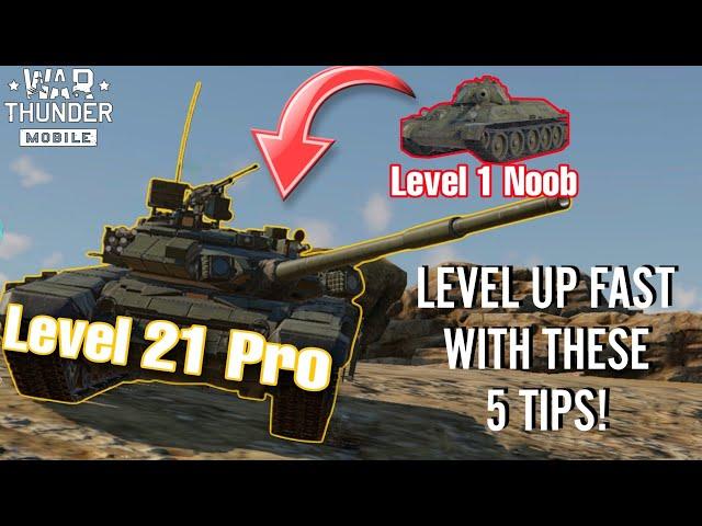 How To Level UP Fast in War Thunder Mobile!