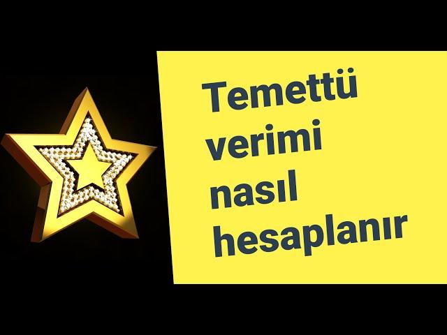 Temettü Nasıl Hesaplanır