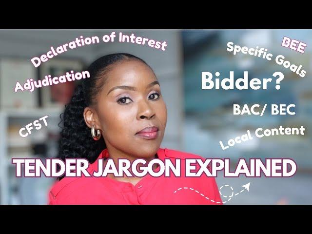 Tender Jargon Explained: Simple Terms You Need to Know! By Lerato Sebata