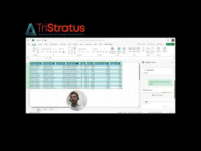 Boost Your Excel Skills with Copilot! | TriStratus Tutorial By Mohamed Gaber