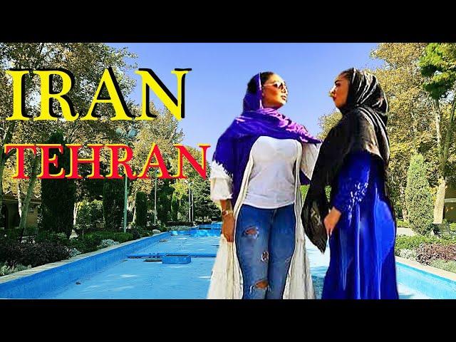 walk with me in The most famous and the oldest park in the big city of tehran, iran