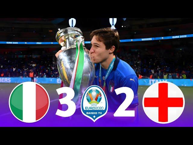 Italy-England 1×1 (3×2) Euro 2020 final high quality 1080p Arabic commentary a dramatic match