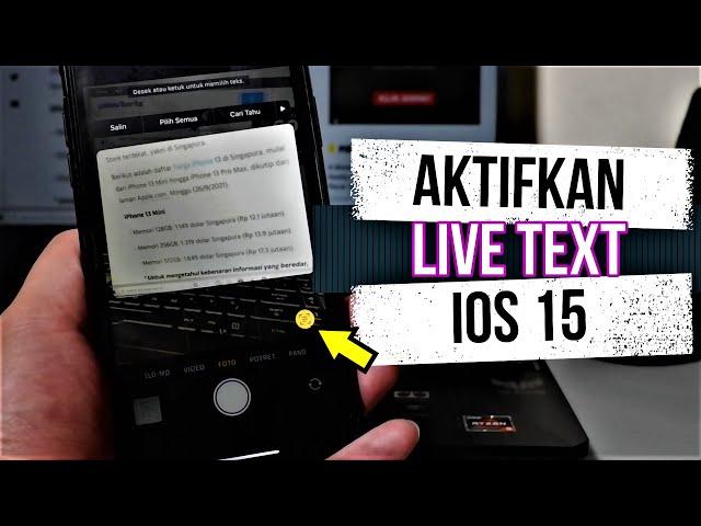 Cara Aktifkan Fitur Live Text  iOS 15