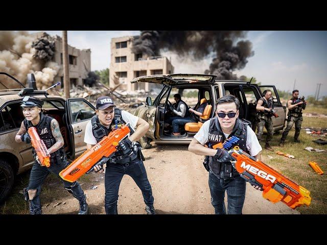 LTT Game Nerf War : SEAL X Hero Nerf Guns Battles Long-Haired Crime Boss in Puzzle Zone!
