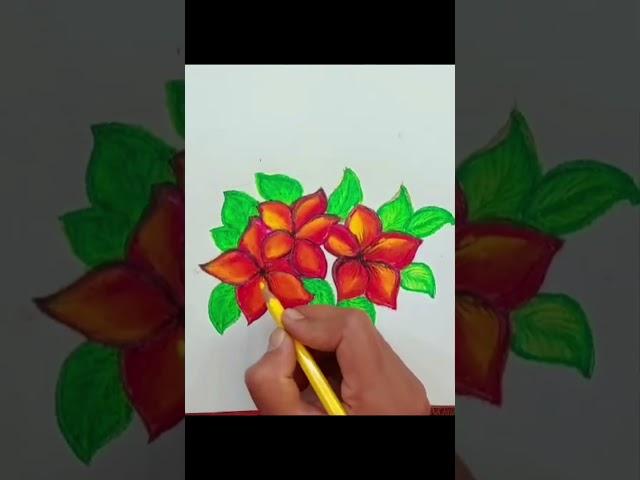 Flower oil pestal |drawing |like  share and subscribe #ytshort