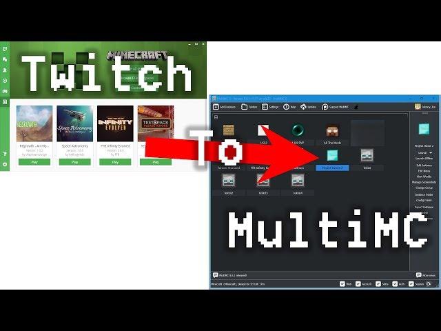 How to install a Twitch launcher mod pack into MultiMC