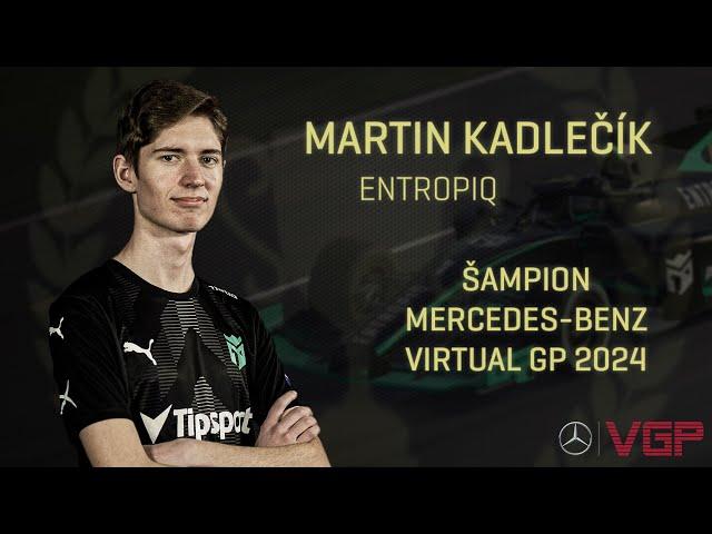  Martin Kadlečík šampionem sezóny Mercedes-Benz Virtual GP 2024