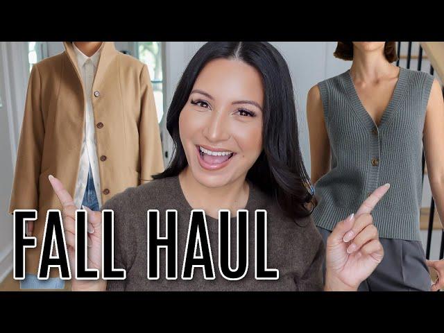 COZY FALL HAUL - Quince Finds, Lightweight Jackets and the PERFECT COAT | LuxMommy