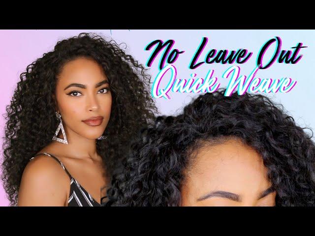 NO LEAVE OUT Quick Weave w/ Flip Over Method | Jasmine Defined