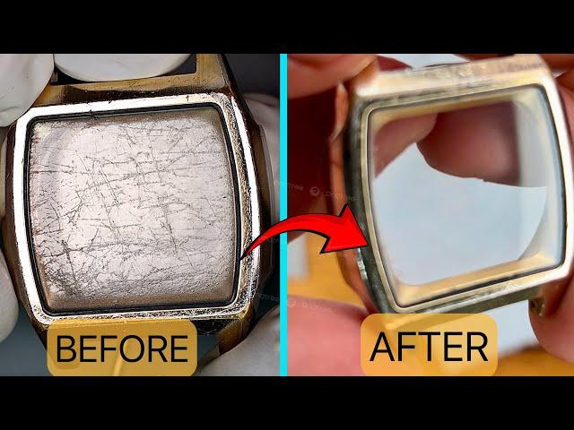 How to polish watch mineral glass in less than 10 minutes - tutorial