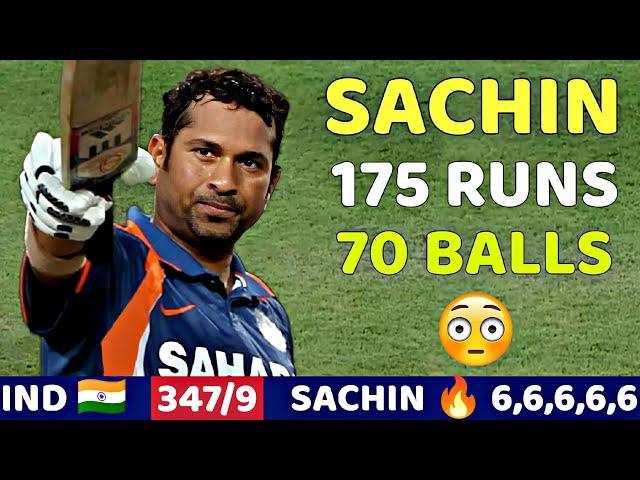 SACHIN TENDULKAR MASSIVE BATTING 175 RUNS | IND VS AUS 5TH ODI MATCH 2009 | SHOCKING BATTING EVER