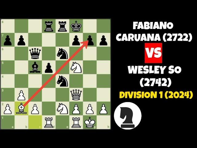 Wesley So  vs Fabiano Caruana  |  Division 1 (2024)  |  @ChessRecall