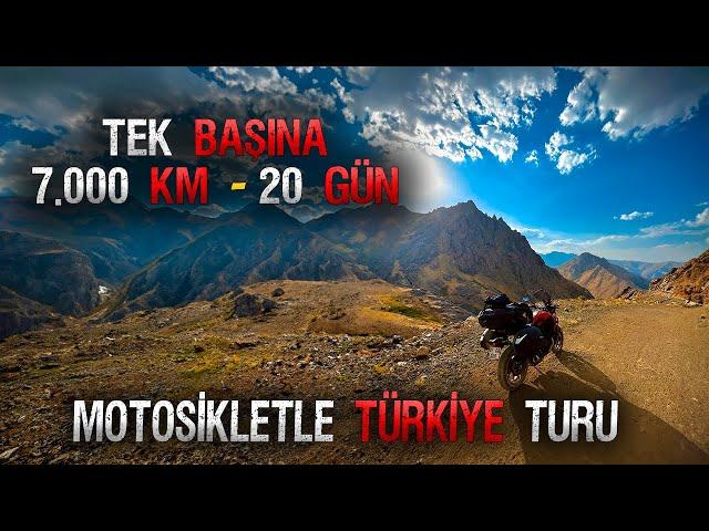 TEK BAŞINA 7000 KM 20 GÜN MOTOSİKLET İLE TÜRKİYE TURU