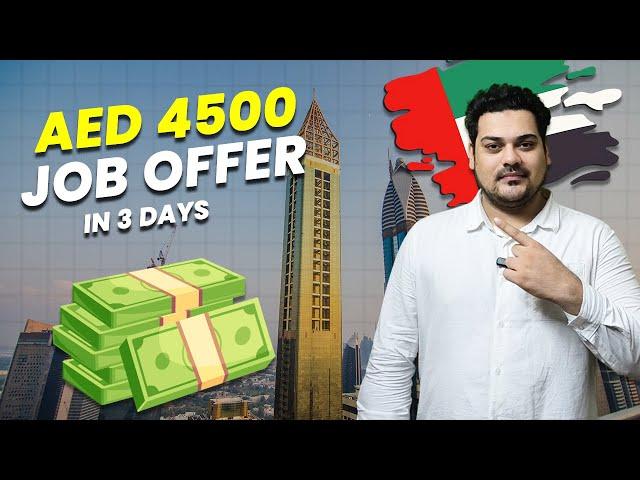 How to get a job in Dubai in 2025 | AED 4500 in 3 days?