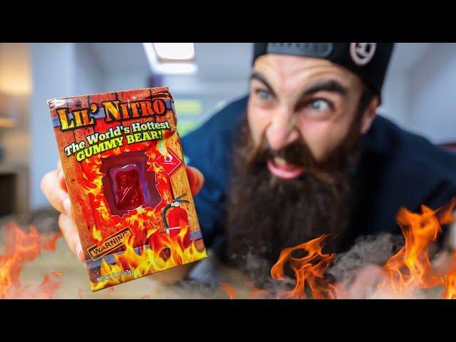 THE WORLD'S HOTTEST GUMMY BEAR | 9 MILLION SCOVILLES CHALLENGE | BeardMeatsFood