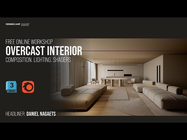 OVERCAST INTERIOR VISUALIZATION | 3Ds Max + Corona Render Tutorial