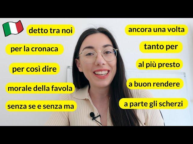 10 Italian phrases to boost your daily conversations in Italian (B1+) Subs