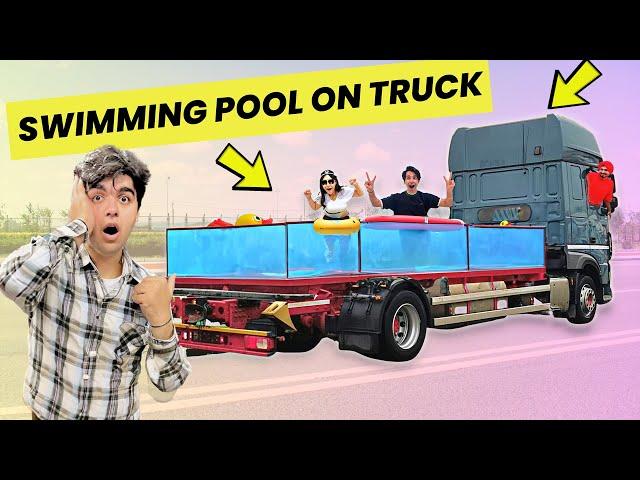 WE MADE Swimming Pool In A Truck | Rimorav Vlogs