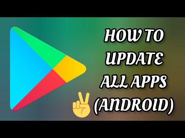 How To Update All Apps On Android || TECH SOLUTIONS BAR