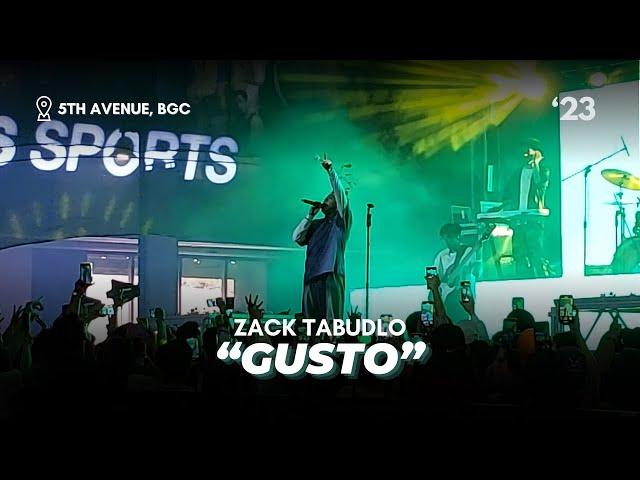 Zack Tabudlo — Gusto [Live at 5th Ave, BGC]