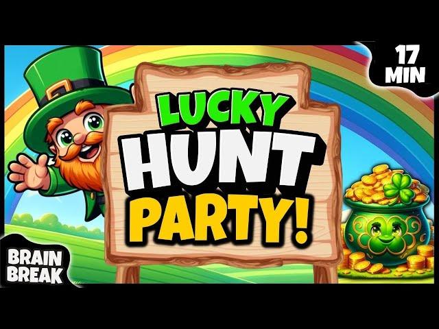  Lucky Hunt Party  Brain Break  St Patricks Day  Leprechaun Hunt  Bear Hunt