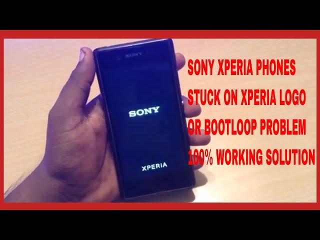 how to fix sony xperia phones stuck on xperia logo or bootloop problem