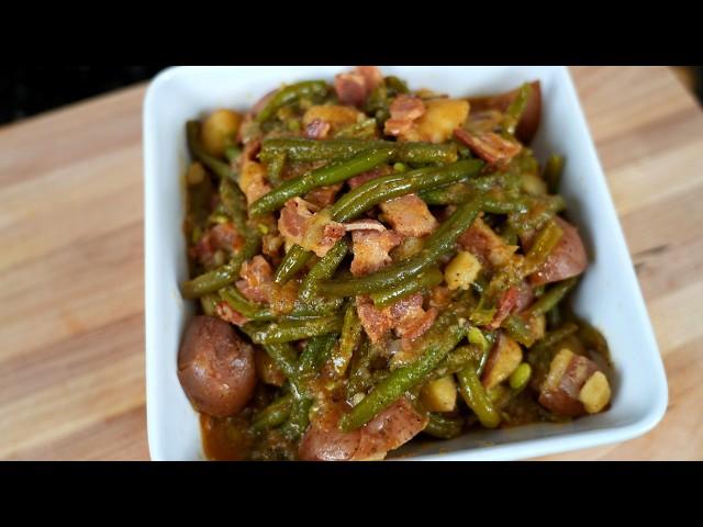 Best Ever Southern Style Green Beans w/ Potatoes