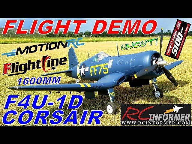 Flightline 1600mm F4U-1D Corsair Flight Review By: RCINFORMER